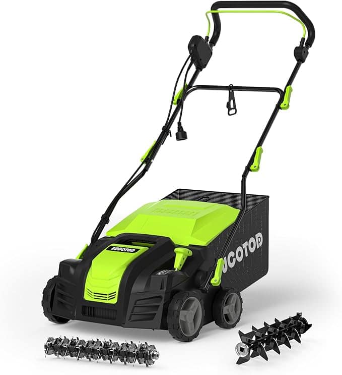 BUCOTOD 16-Inch Dethatcher & Scarifier