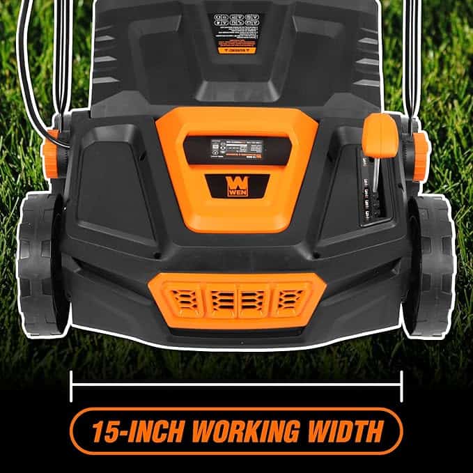 WEN DT1315 15-Inch Electric Dethatcher and Scarifier